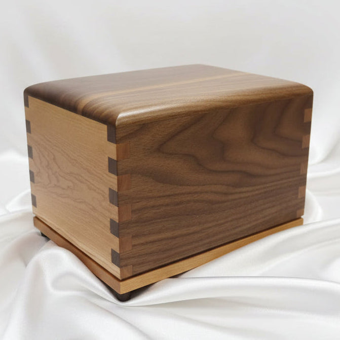 "NEW" Craftsman Series Hardwood Cremation Urn - with finger Joint construction