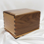"NEW" Craftsman Series Hardwood Cremation Urn - with finger Joint construction