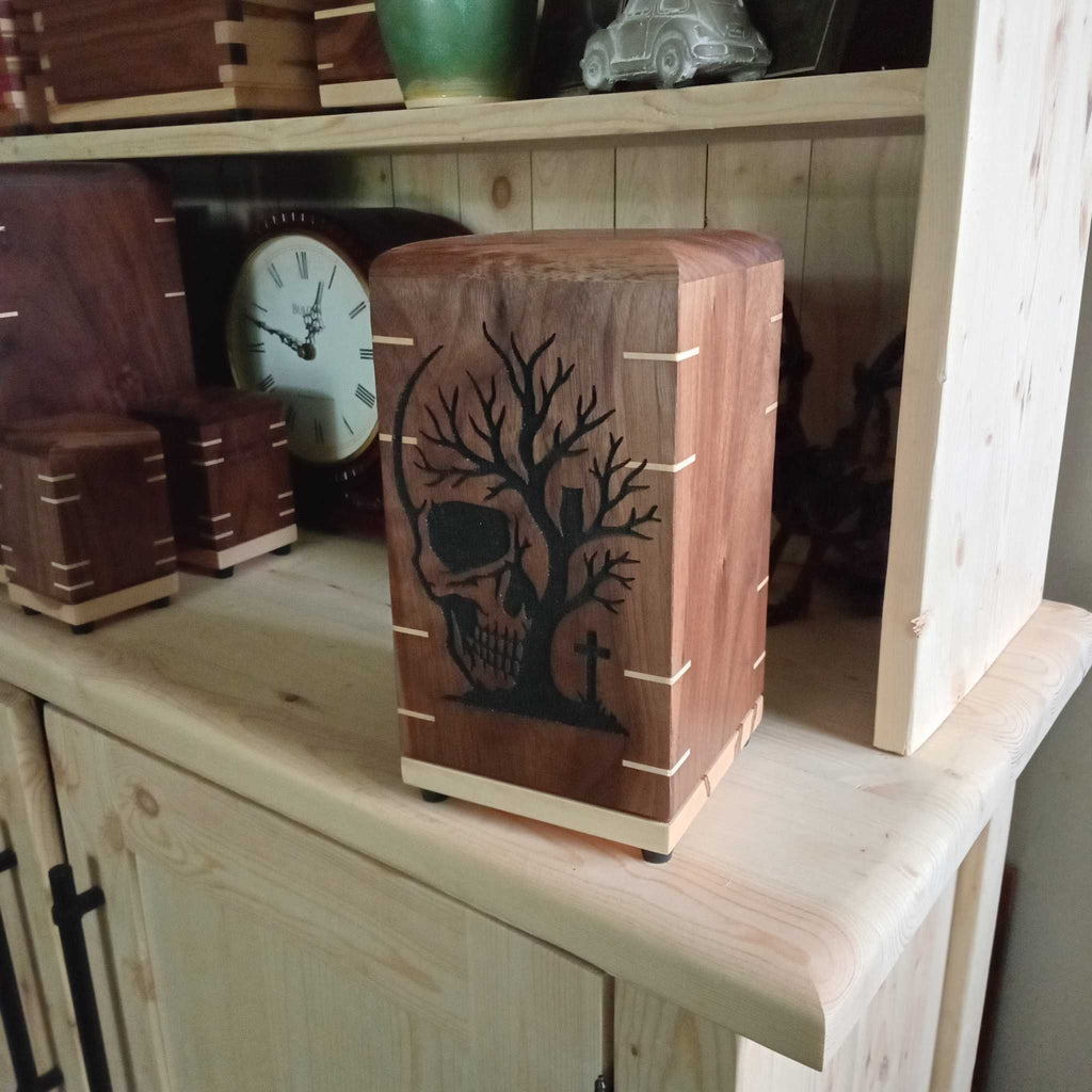 Handcrafted Memorial Urn For Ashes - Soulwood Urn