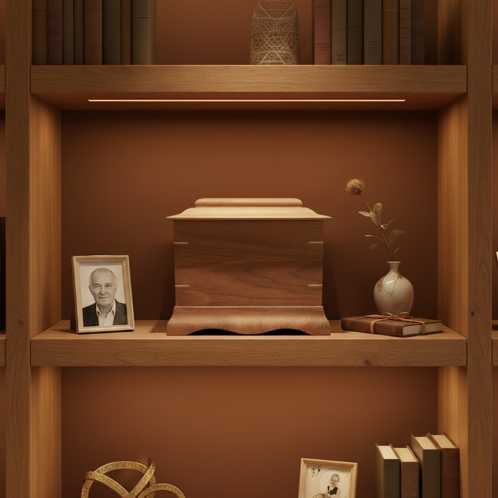 The Ashwood Legacy Wooden Urn For Ashes - A Strong, Lasting Place to Keep Them Close