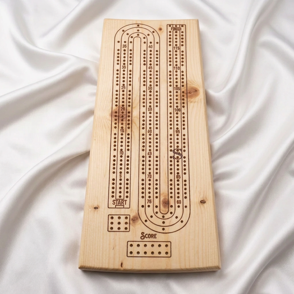 Provincial Hardwood Cribbage Board