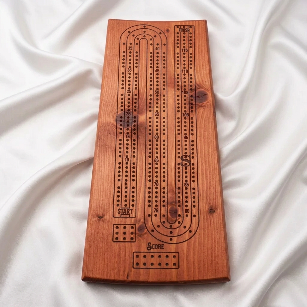 Provincial Hardwood Cribbage Board