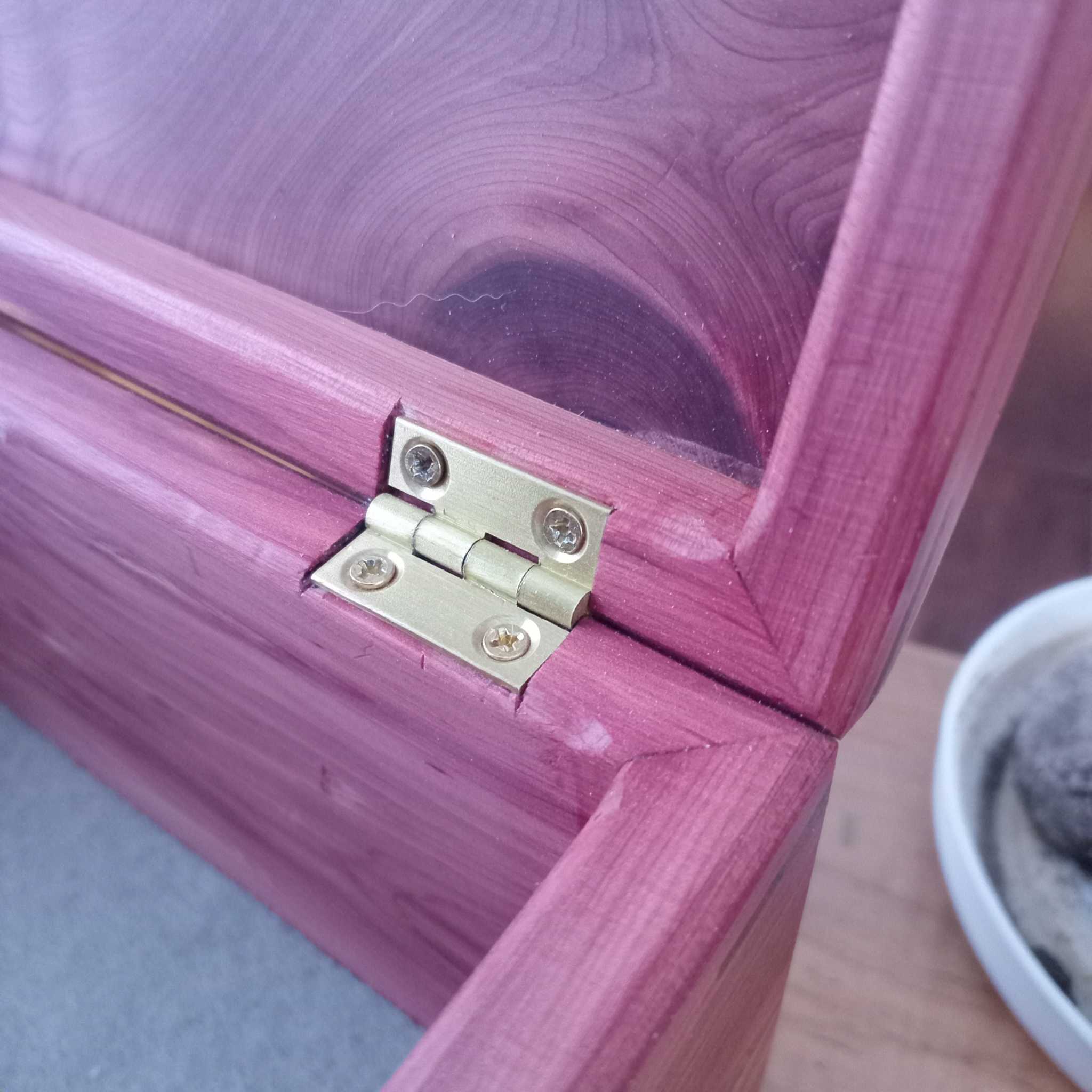 Handcrafted wooden recipe box personalized for family recipes and heirloom storage