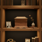 Traditional Handmade Memorial Urn For Cremation Ashes - The Ashwood Legacy Wooden Urn