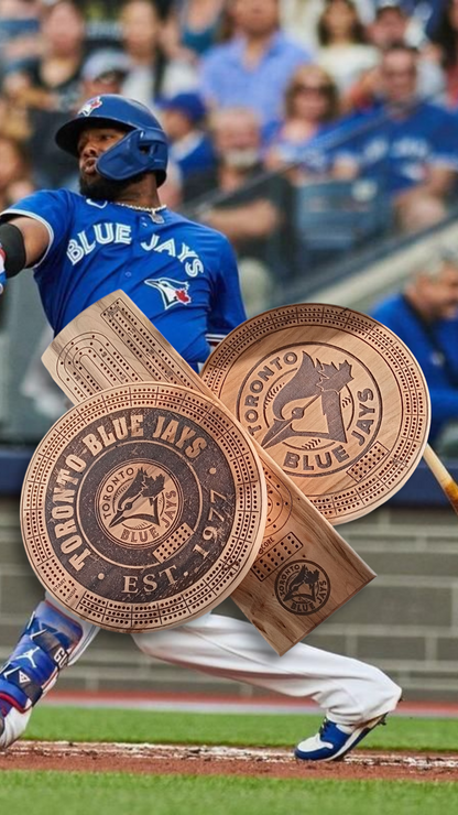 Baseball cribbage boards-Toronto Blue Jay's and more