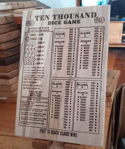 Baseball and Frustration Rummy, or Baseball and Farkle. 2 games, 1 board.