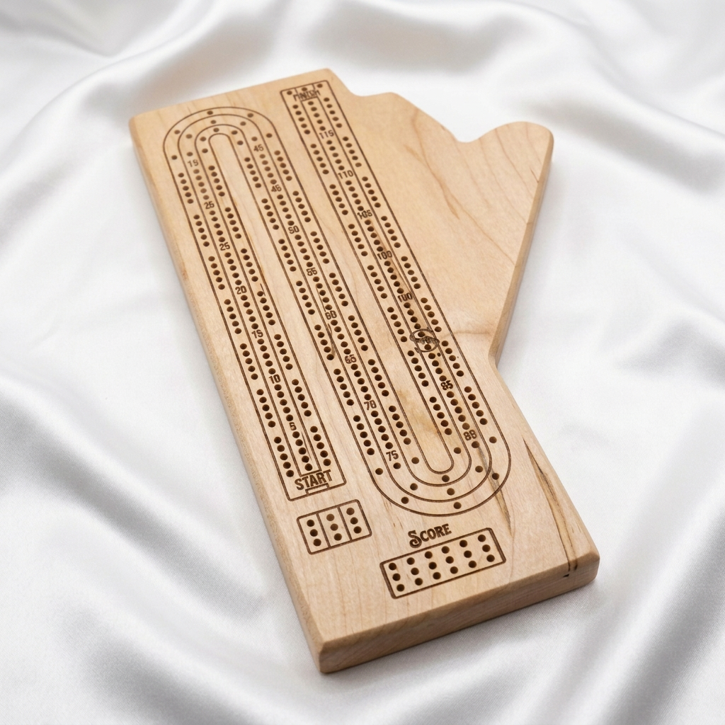 Provincial Hardwood Cribbage Board