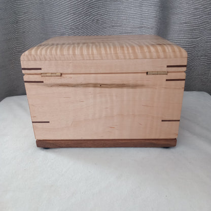 Treasure Chest Urn -  Adult Cremation Urn with Keepsake Compartment - Made In Canada