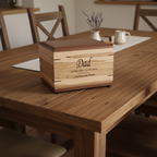 Personalized Custom Hardwood Urn For Ashes - Camelia Wooden Urn