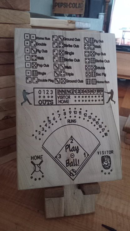 Baseball and Frustration Rummy, or Baseball and Farkle. 2 games, 1 board.