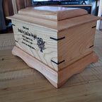 Traditional Handmade Memorial Urn For Cremation Ashes - The Ashwood Legacy Wooden Urn