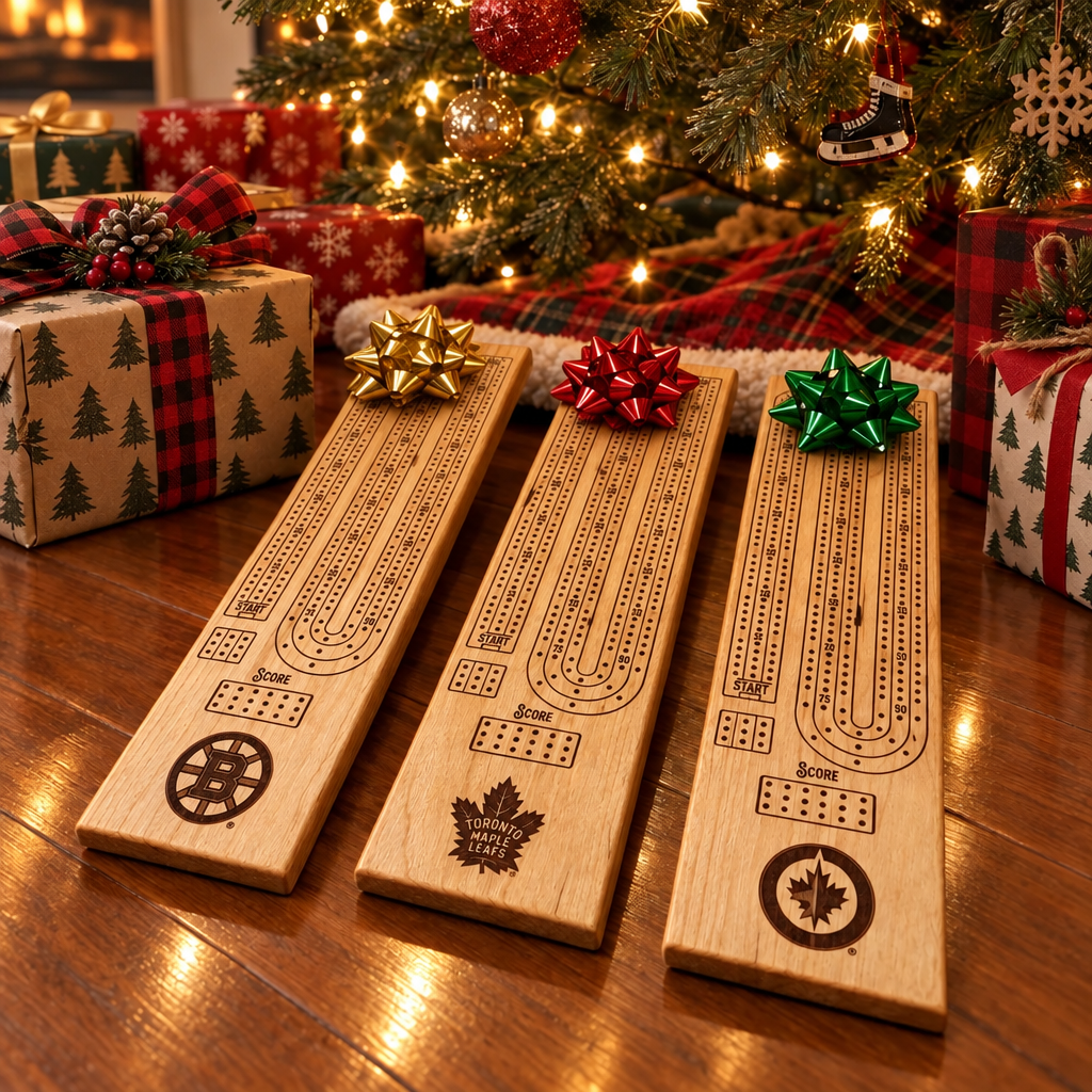 Personalized Cribbage Boards - For the Sports Fan