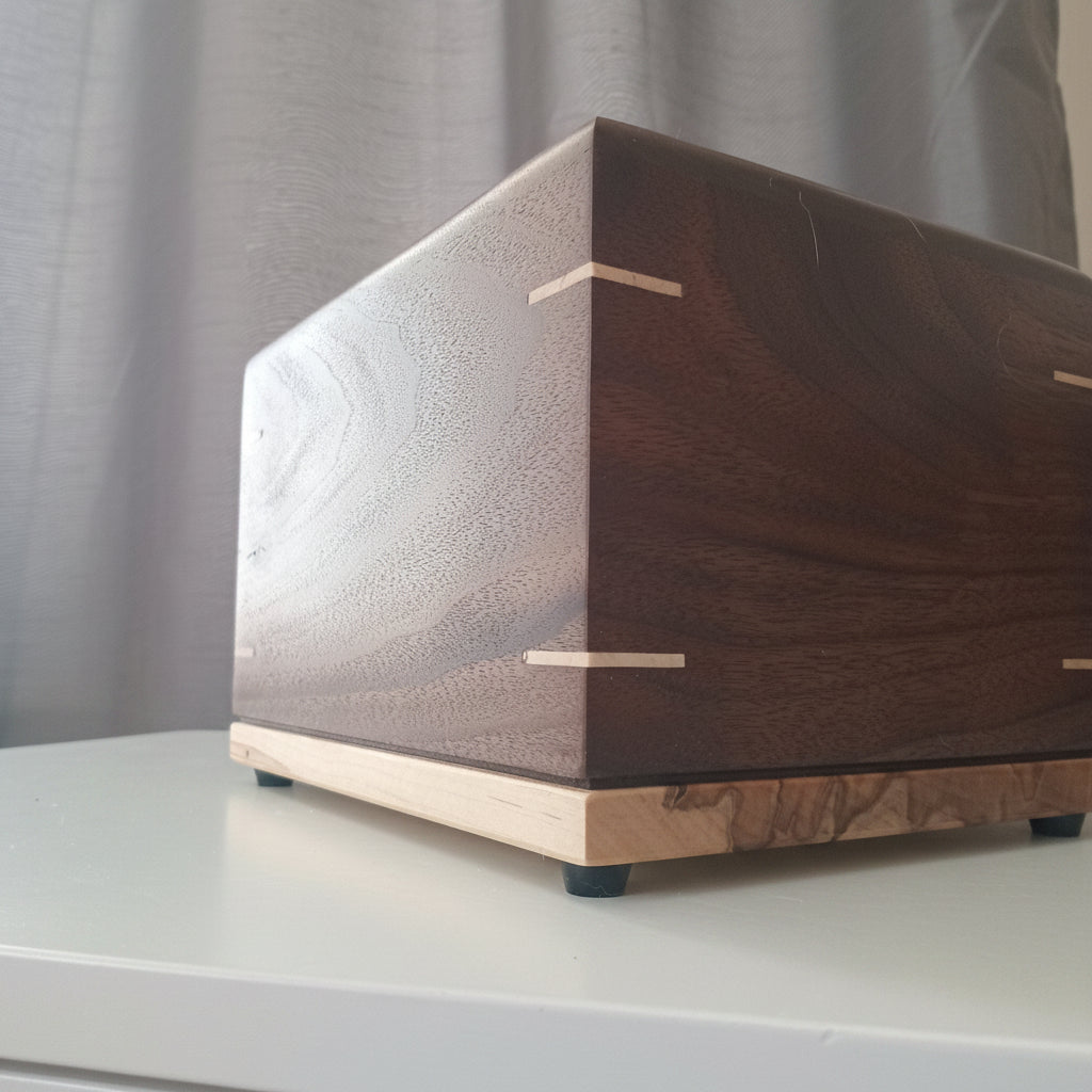 Immediate Availability -  Twilight Grove Urn in Black Walnut — Available Now (Limited Quantity)