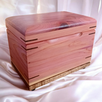 Handcrafted wooden recipe box personalized family recipe keeper with dividers and engraving option