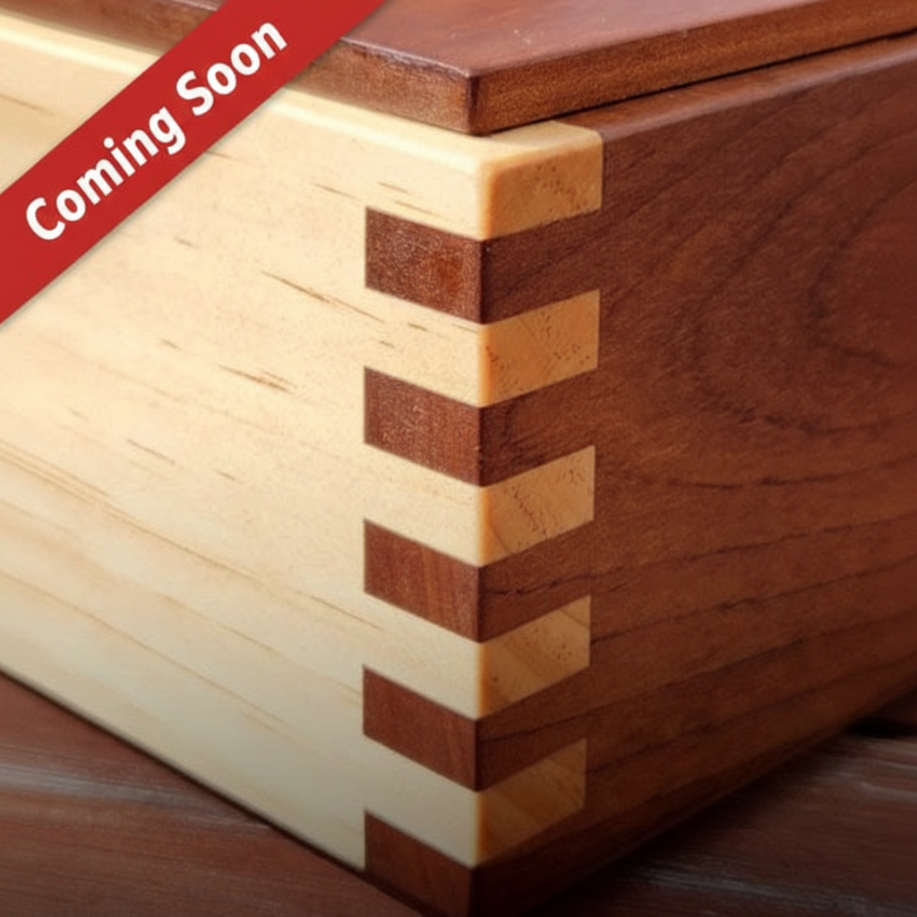 Craftsman Series Urn - Box Joint - Coming Soon - Contact me for availability