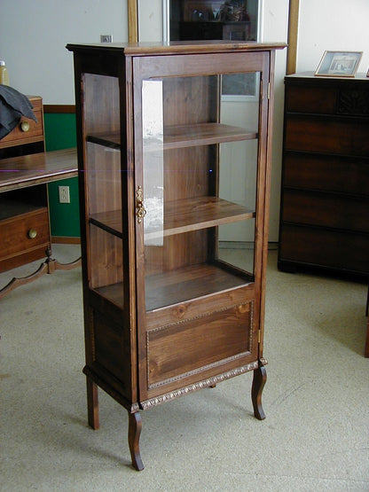 Custom Vintage Glass door display Cabinet.